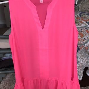 Hot pink Lilly top-never used